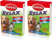 Sanal relax 100% natuurlijk kalmeermiddel voor hond en kat per 2 verpakkingen van 15 tabletten