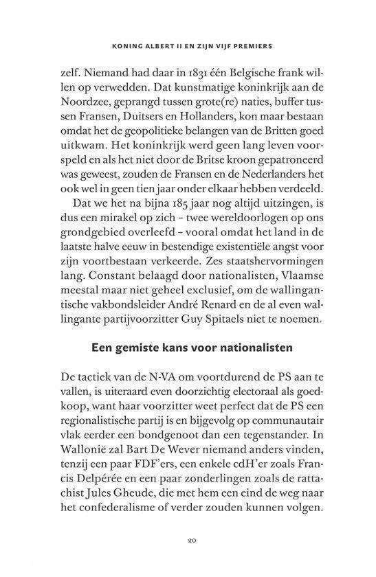 Albert II en zijn vijf premiers