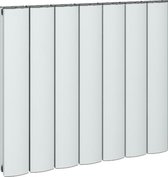 Eastbrook Guardia Design radiator horizontaal aluminium mat wit 60x104cm 1120 watt