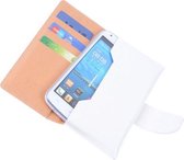 LG G2 Lite Portemonnee Hoesje Wit - Book Case Wallet Cover Hoes