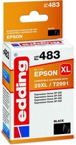 Edding Inktcartridge vervangt Epson T29XL (T2991) Compatibel Single Zwart EDD-483 18-483