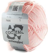 Scheepjes Cocktail roze-baby donker 7605 - PAK MET 9 BOLLEN a 50 GRAM. KL.NUM. 3.