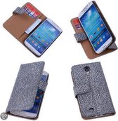 BestCases Glamour Zwart Samsung Galaxy S4 Echt Leer Wallet Case