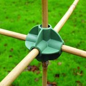 Flexibele bamboestokhouders - verbindsysteem - set van 8 stuks