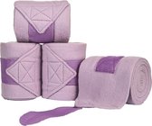 Polarfleece bandages in tas lichtpaars 200 cm
