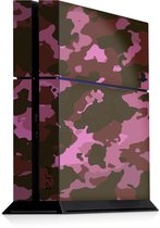 Playstation 4 Console Skin Camouflage Roze -Playstation 4 Console Sticker