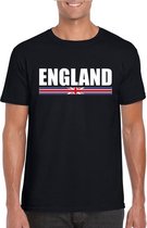 Zwart Engeland supporter t-shirt voor heren XL