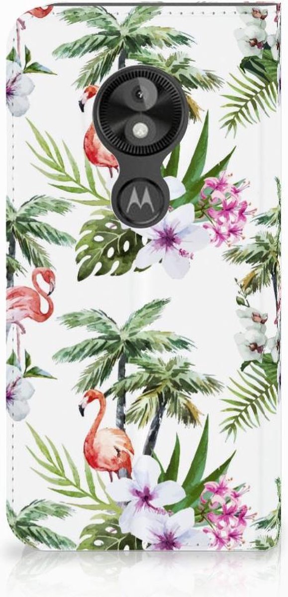 Motorola Moto E5 Play Hoesje maken Flamingo Palms