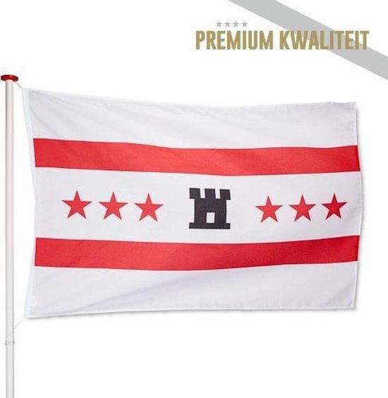 Drentse Vlag Drenthe 100x150cm - Kwaliteitsvlag - Geschikt voor buiten