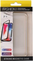 Magnetic Back Cover voor iPhone X - XS Goud - Transparant