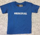 Baby shirt met opdruk ''Original'' blauw maat 92