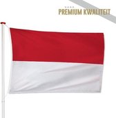 Indonesische Vlag Indonesië 150x225cm - Kwaliteitsvlag - Geschikt voor buiten