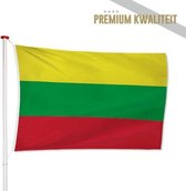 Litouwse Vlag Litouwen 100x150cm - Kwaliteitsvlag - Geschikt voor buiten