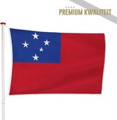 Samoaanse Vlag Samoa 150x225cm - Kwaliteitsvlag - Geschikt voor buiten