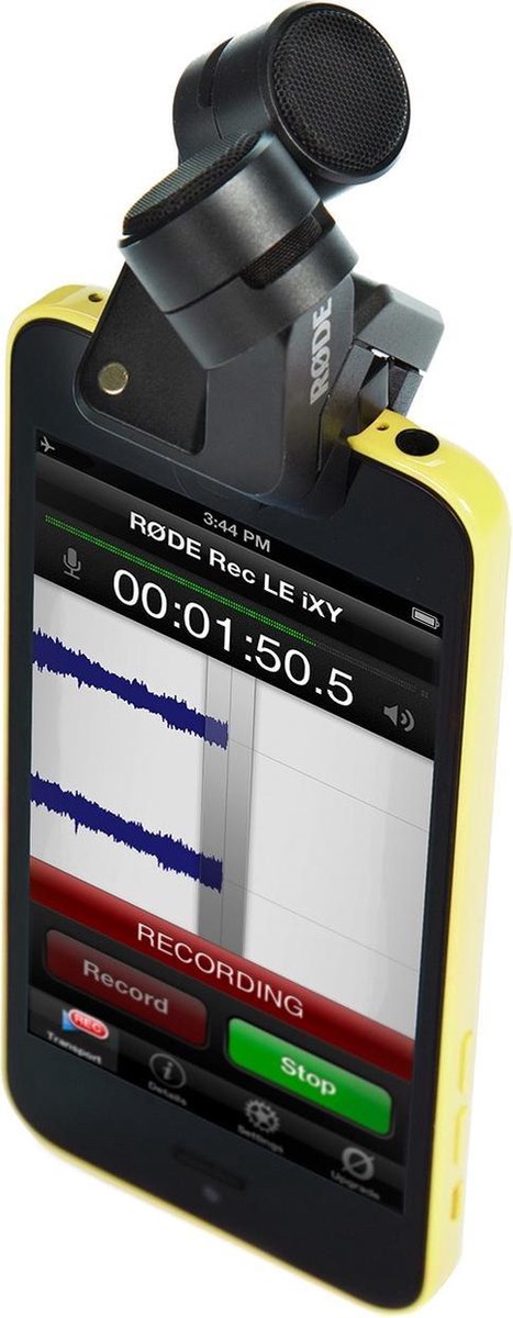 RODE iXY MICROPHONE STEREO XY condensateur, pour iPhone, iPad avec  connecteur Lightning