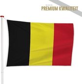 Belgische Vlag Belgie 200x300cm - Kwaliteitsvlag - Geschikt voor buiten