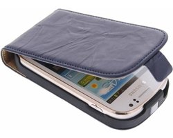 Mobiparts - blauw kreukelleer flipcase Samsung Galaxy Fame S6810