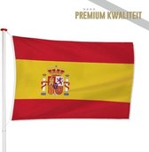 Spaanse Vlag Spanje 100x150cm - Kwaliteitsvlag - Geschikt voor buiten