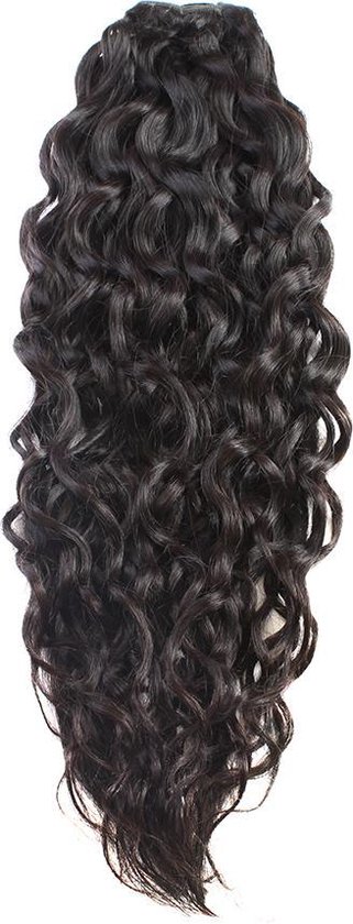 Hair Weave krullen Bundel virgin hair curly 22"zwart | bol.com