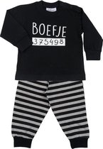 Fun2wear Boefje Pyjama - Zwart - Maat 110/116