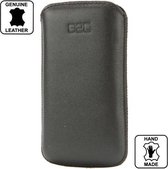 Lederen Hoesje Samsung Galaxy S 2 i9100 | S2 Plus Zwart Met Strap