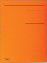 2x Exacompta dossiermap Foldyne 24x35cm (voor folio), oranje, pak a 50 stuks