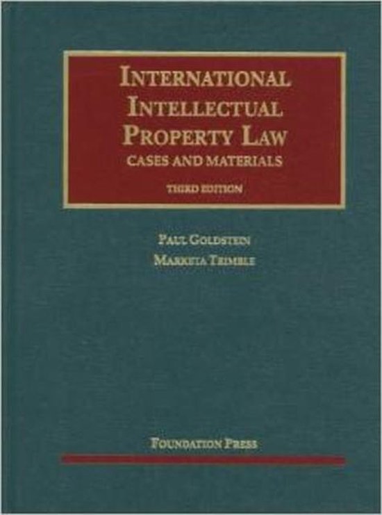 International Intellectual Property Law 9781609301033 Paul Goldstein Boeken