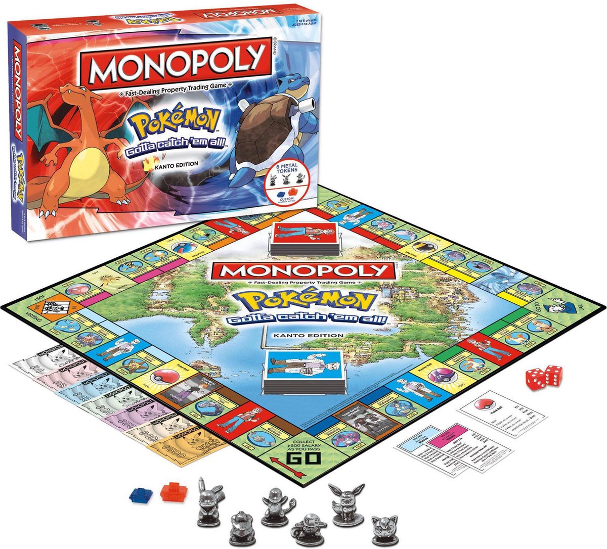Overleven Af en toe verdwijnen Monopoly Pokémon Kanto Edition - Bordspel | Games | bol.com