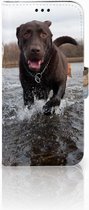 Geschikt voor Samsung Galaxy J5 2017 Wallet Book Case Hoesje Design Honden
