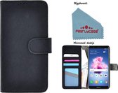 Pealycase® Wallet Bookcase voor Huawei P20 Pro - Zwart Fashion Hoesje