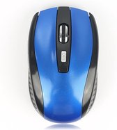 Draadloze muis 2.4Ghz optische muis geschikt voor laptop & pc Blauw