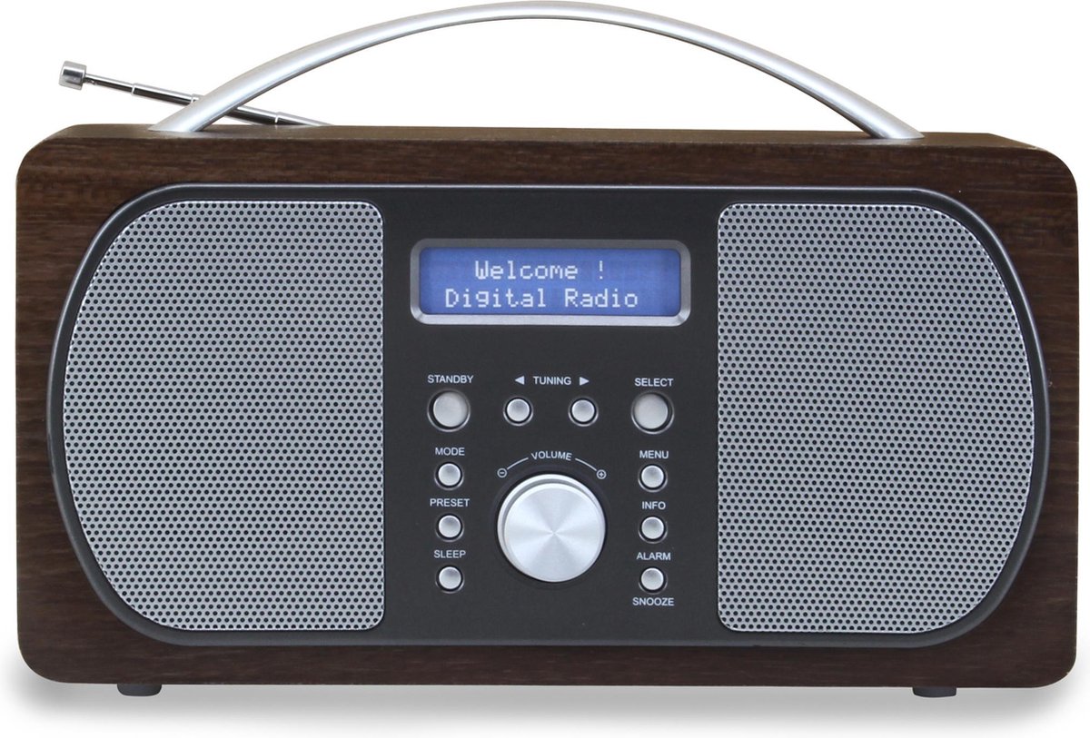 soundmaster dab600dbr dab fm radio met voorkeuze zenders en wekfunctie