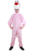 Panter roze met grote kop pluche mt.S/M