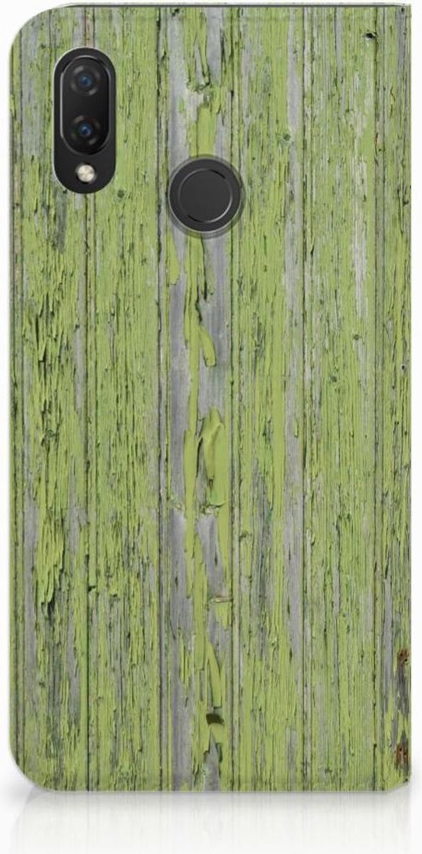 Huawei P Smart Plus Book Wallet Case Green Wood