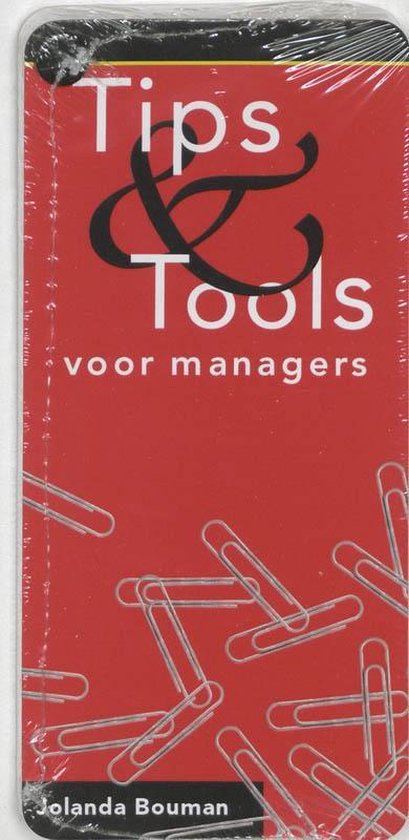 Cover van het boek 'Tips en Tools voor managers waaier' van J. Bouman