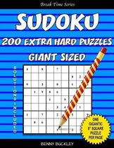 Sudoku 200 Extra Hard Puzzles Giant Sized. One Gigantic 8 Square Puzzle Per Page. Solutions Included