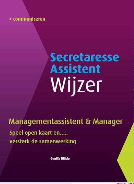 Cover van het boek 'Managementassistent & Manager' van Gunilla Blijsie