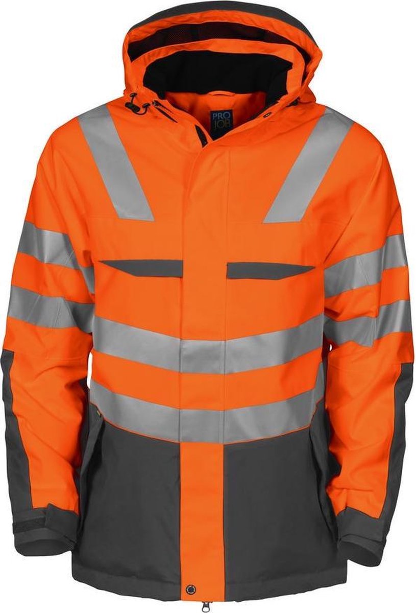 6418 PADDED JACKET ORANGE HV XL