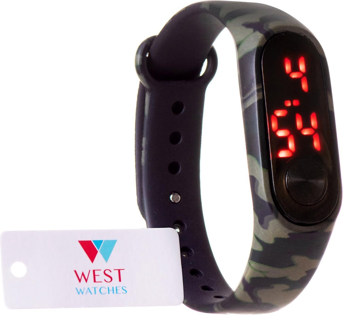 West Watches model Sun LED kinderhorloge - Ø 16 mm - kleur groen