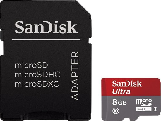 Sandisk Ultra Micro SD kaart 8GB met adapter | bol.com