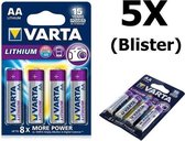 Varta Ultra Lithium AA Batterijen - 20 Stuks (5 Blisters a 4st)
