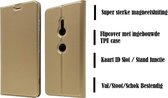 DrPhone XZ2 (Premium)  Magnetische Flip Cover – Bumper Kaart Case [Stand functie] PU Lederen Portemonnee Case - Vintage Book Style Type - Magnetische beschermhoes met ingebouwde TP