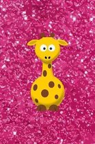 Pink Glitter Giraffe Notebook