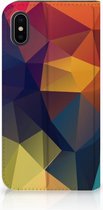 Geschikt voor iPhoneX/10 Hoesje Design Polygon Color