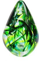 Glasobject Premium Mini urn glas Aurora Forest Green