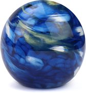 Glasobject Elan Marble mini urn glas blue 500 ml
