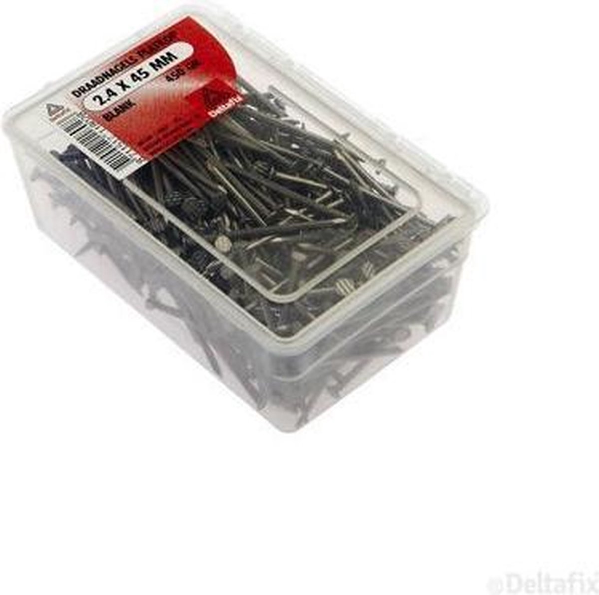 DRAADNAGELS PLATKOP 2.4 45 MM BLANK 450 GR.