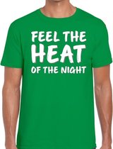 Feel te heat of the night t-shirt groen heren 2XL