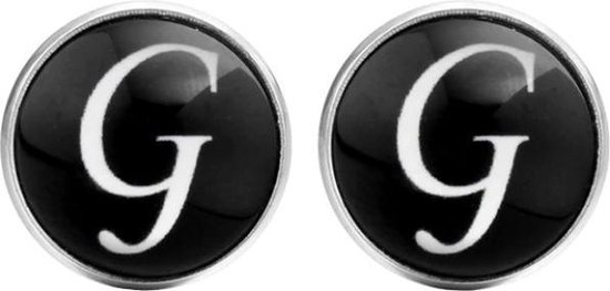 Fako Bijoux® - Boutons de manchette - Alphabet - Lettre G