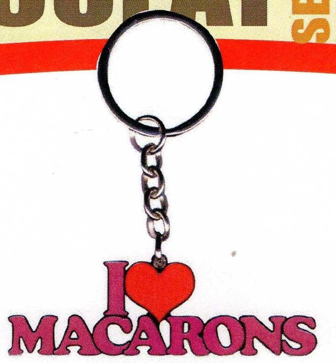 sleutelhanger I love les macarons